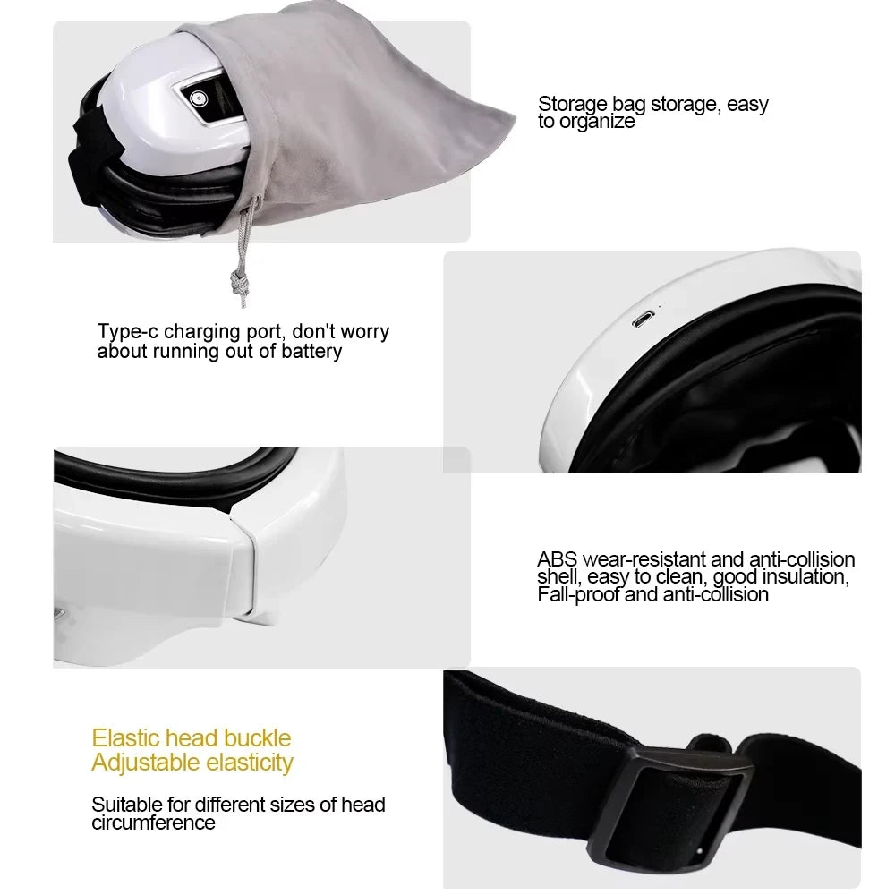ZenRest™ Aura 3D Ultra – Smart Air Compression Eye Massager