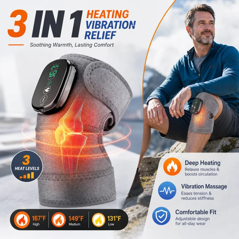 ZenRest™ ChronosKnee - Smart Thermal Knee & Shoulder Massager