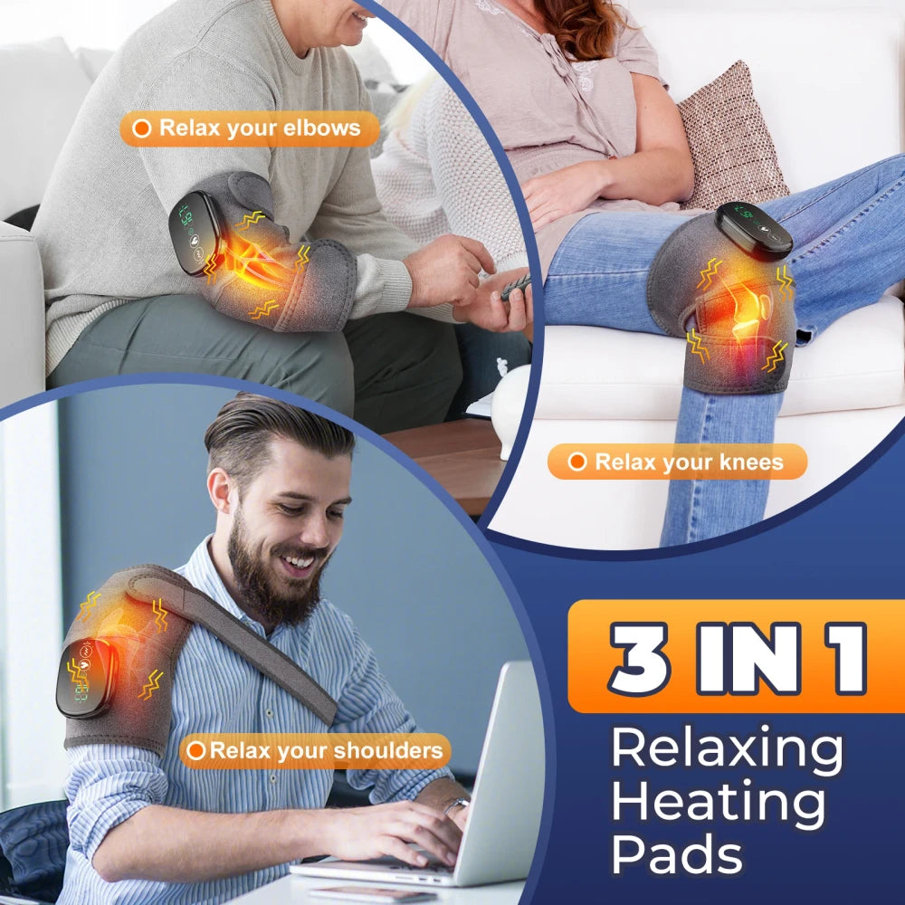 ZenRest™ ChronosKnee - Smart Thermal Knee & Shoulder Massager