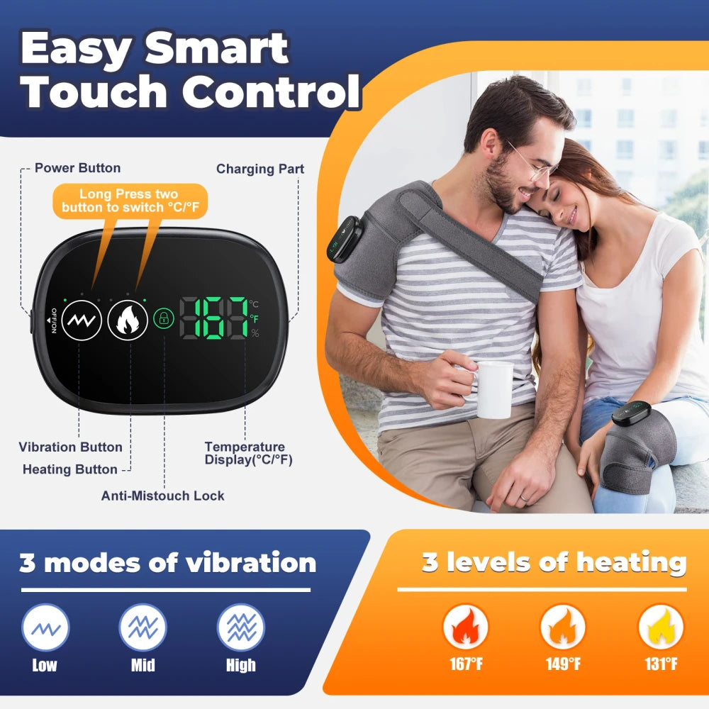 ZenRest™ ChronosKnee - Smart Thermal Knee & Shoulder Massager